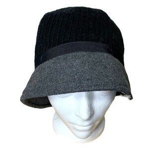 San Diego Hat Co Feminin Neutral Black Gray Knit Wool Blend Bucket Hat One Size